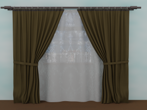 Curtains 3D मॉडल