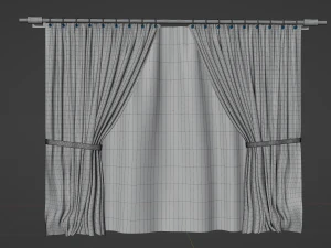 Curtains 3D Model