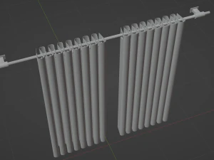 Curtains 3D Model