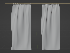 Curtains 3D मॉडल