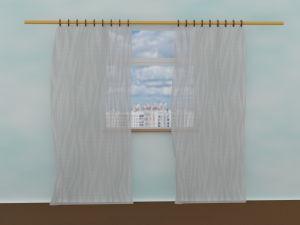 Curtains 3D मॉडल