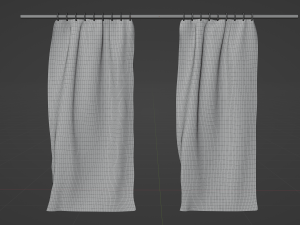 Curtains 3D मॉडल