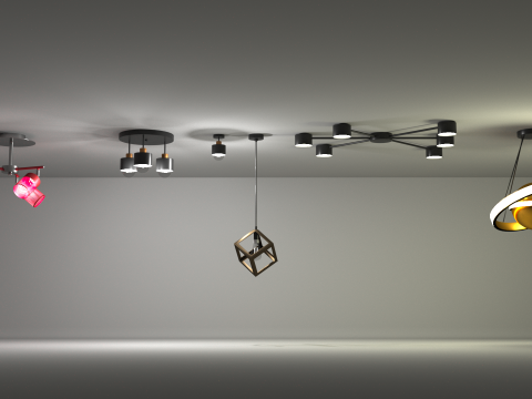 Pendant lamps 3D-Modell