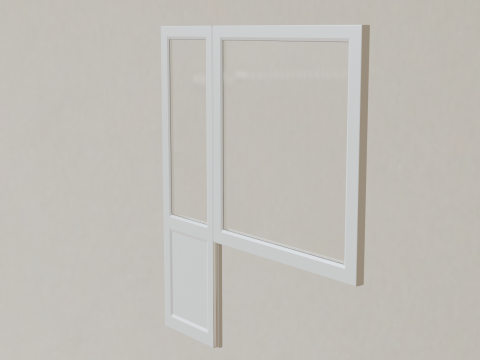Plastic windows collection of 6 pieces 3D Модель