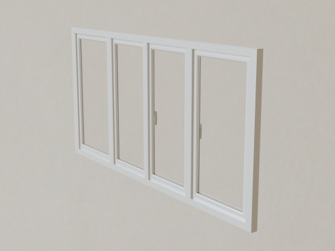 Plastic windows collection of 6 pieces 3D Модель