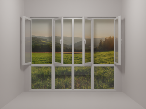 Plastic windows collection of 6 pieces 3D Модель