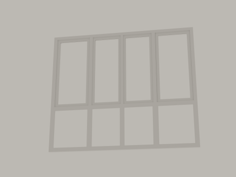 Plastic windows collection of 6 pieces 3D Модель