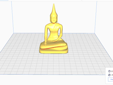 Altar for incense sticks Buddha 3D Print Model