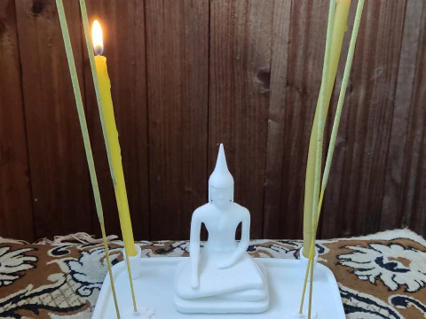 Altar for incense sticks Buddha 3D Print Model