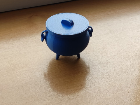 Halloween Witch Cauldron Bowl 3D Print Model