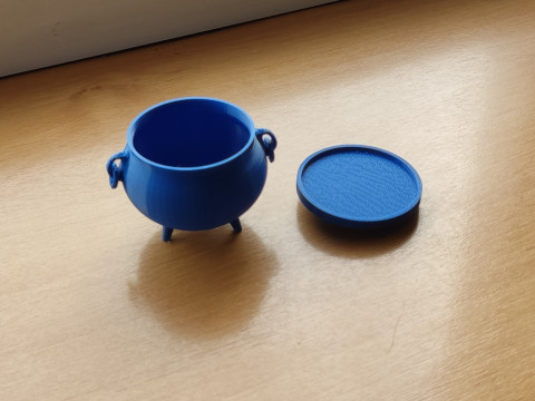 Halloween Witch Cauldron Bowl 3D Print Model