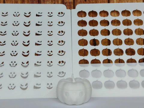 Sprinkle Stencil pumpkin Design Digital STL file for 3D printing cookie maker download 3D Print Model