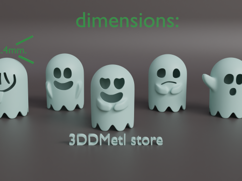 Ghosts Modello di stampa 3D