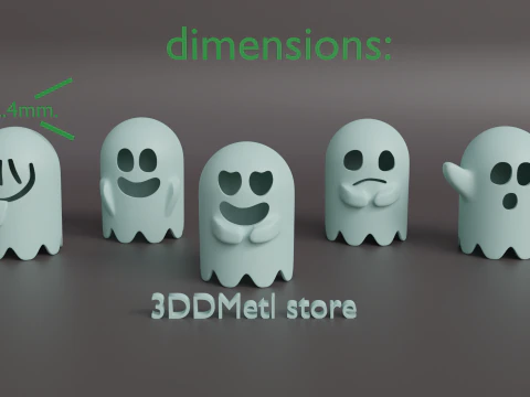 Ghosts 3D Print Model