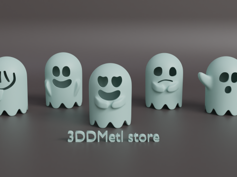 Ghosts Modelo de impresión 3D