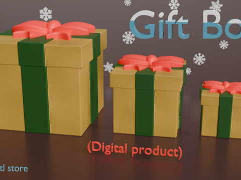 Gift Boxes 3D-Druckmodell