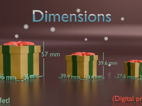 Hediye Kutuları 3D Baskı Modeli