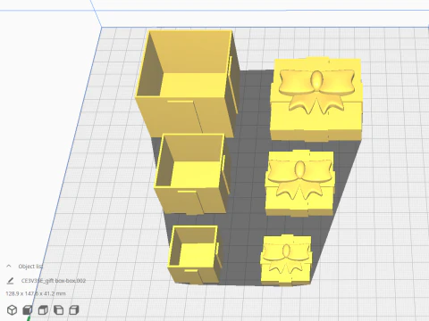 Hediye Kutuları 3D Baskı Modeli