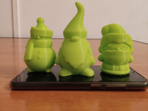 Gnome Santa Snowman 3Dプリントモデル