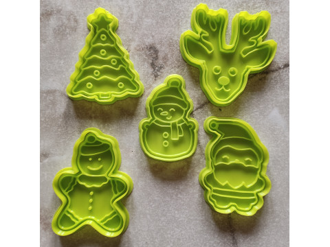 Cookie cutters Set of 5 pieces 3Dプリントモデル