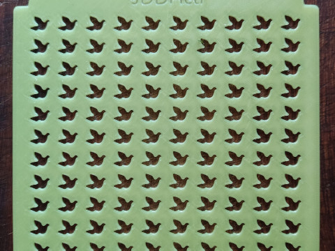 Sprinkle stencil - Dove Modelo de Impressão 3D