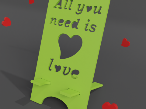 Phone stand All you need digital product stl files Modello di stampa 3D