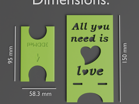 Phone stand All you need digital product stl files Modello di stampa 3D
