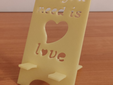 Phone stand All you need digital product stl files Modello di stampa 3D