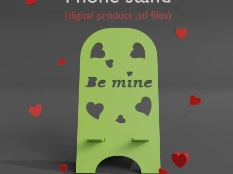 Подставка для телефона. Stl-файлы цифрового продукта Be mine. 3D Принт Модель