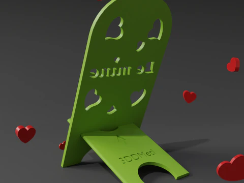 Phone stand Be mine digital product stl files 3D Print Model