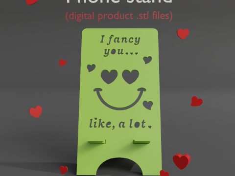 Phone stand i fancy you digital product stl files Modello di stampa 3D