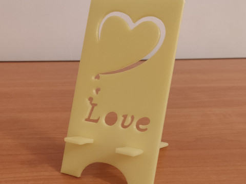 Phone stand Love digital product stl files 3D Print Model