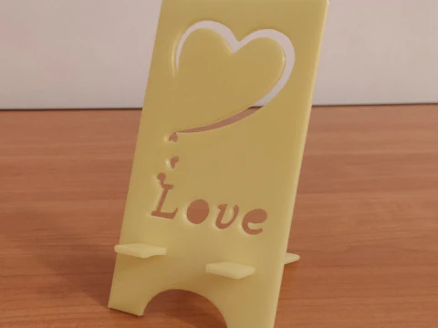 Phone stand Love digital product stl files 3D Print Model
