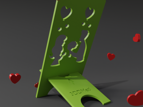 Phone stand Him and Her digital product stl files 3D Print Model