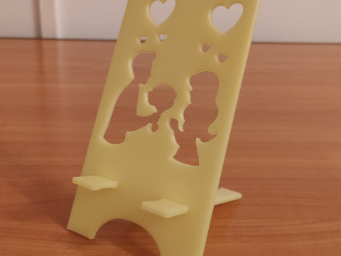 Phone stand Him and Her digital product stl files 3D Print Model