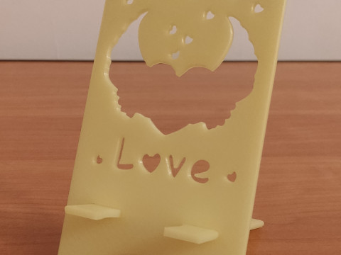 Phone stand this is love digital product stl files 3D-Druckmodell