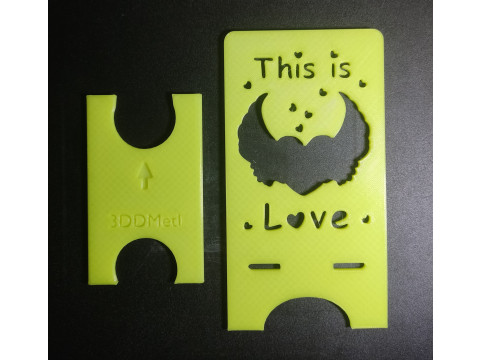 Phone stand this is love digital product stl files 3D-Druckmodell