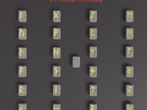 Elder futhark runes 241 3D 打印模型