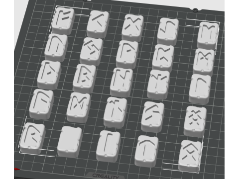 Elder futhark runes 241 3D Print Model