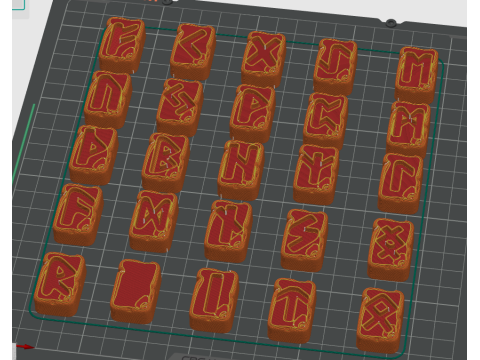 Elder futhark runes 241 3D Print Model