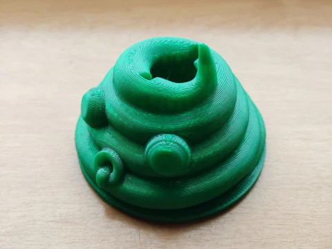 Poop-shaped piggy bank stl gcode files for 3d printing 3D Print Model