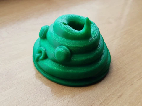 Poop-shaped piggy bank stl gcode files for 3d printing 3D Print Model