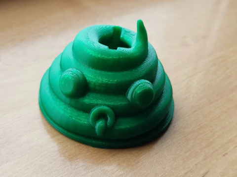 Poop-shaped piggy bank stl gcode files for 3d printing 3D Print Model