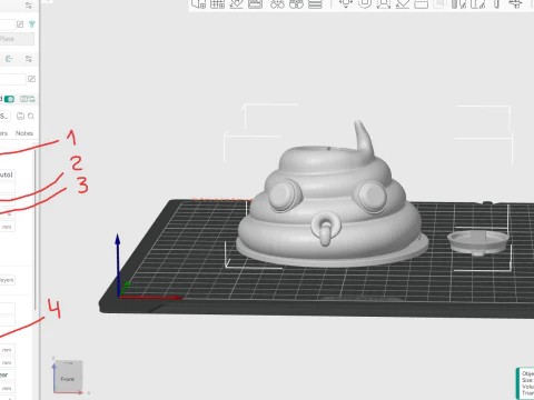 Poop-shaped piggy bank stl gcode files for 3d printing 3D Print Model