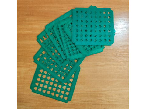 Sprinkles Stencil set 0f 8 pieces STL files for 3D printing Modello di stampa 3D