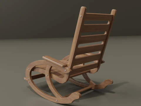 Rocking chair 3D Print Model