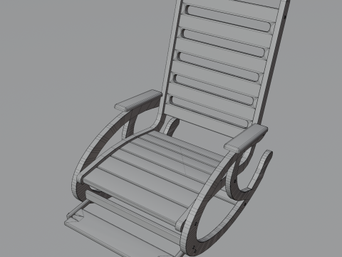Rocking chair 3D Print Model