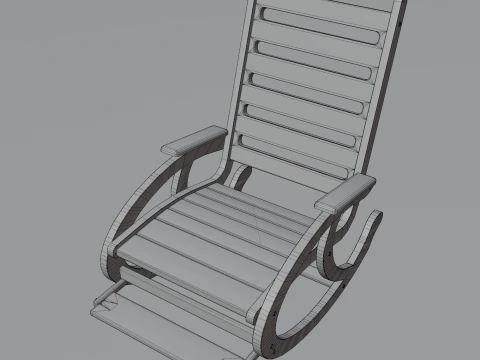Rocking chair 3D Print Model