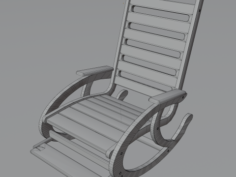 Rocking chair 3D Print Model