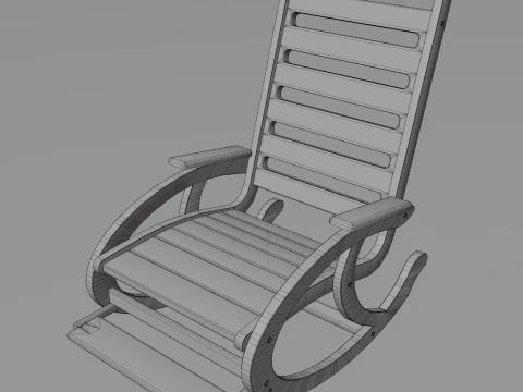 Rocking chair 3D Print Model